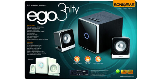 ⁦רמקול למחשב SonicGear EGO 3nity SD + FM⁩ – תמונה ⁦2⁩