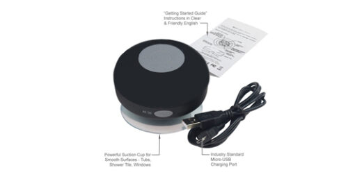 ⁦רמקול עמיד במים למקלחת Bluetooth⁩ – תמונה ⁦2⁩