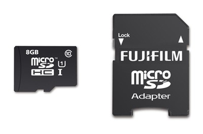 FUJIFILM micro SD class10 8GB כרטיס זיכרון+מתאם