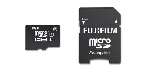FUJIFILM micro SD class10 8GB כרטיס זיכרון+מתאם