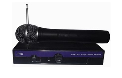 סט מיקרופון אלחוטי VHF301