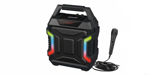 ערכת קריוקי ניידת מיקרופון חוטי SILVER LINE SL-KB22